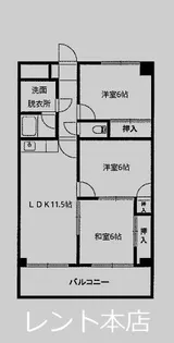ギャラン中井【8階】の間取り
