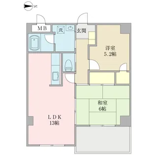 AKフラット【6階】の間取り