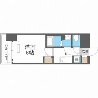 プレサンス福島レシェンテ【8階】の間取り
