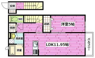 テラス青崎【2階】の間取り