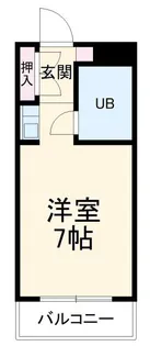 ロックヒルズ【1階】の間取り