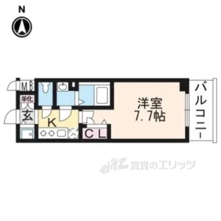 エスリード京都梅小路アヴェニテ【4階】の間取り