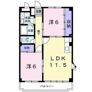 アーバンドリーム【3階】の間取り