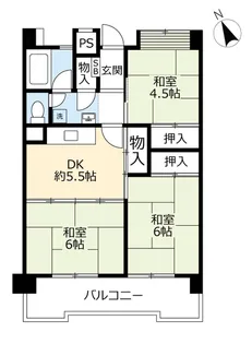 UR花表【4階】の間取り