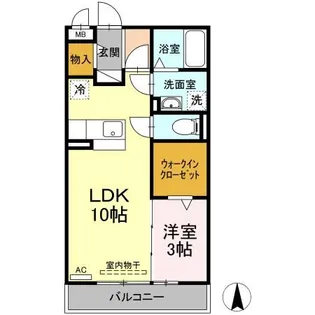 ベルキャッスル【2階】の間取り