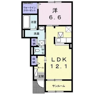 セレッソ B【1階】の間取り