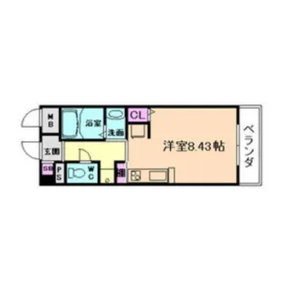セレブコート新北野【5階】の間取り
