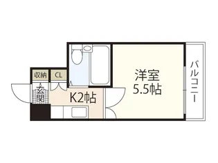 レジデンス天一【6階】の間取り