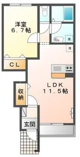 プラネット・丸山【1階】の間取り