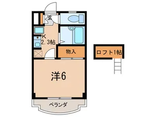 パークサイド根津【3階】の間取り