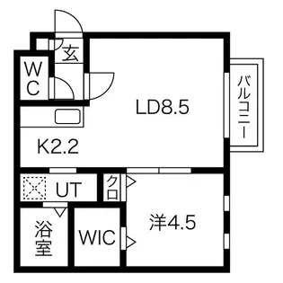 ラフレーズ菊水【2階】の間取り