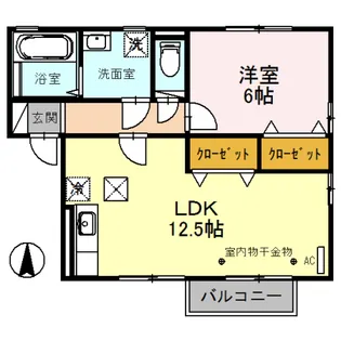 リビングタウン文京 B【1階】の間取り