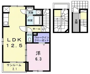 ルミエール コート【3階】の間取り