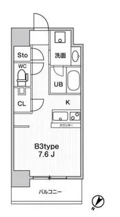 JMFResidence町田【6階】の間取り