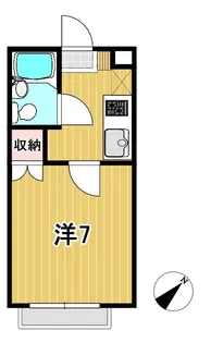 フォンティーヌ21【1階】の間取り