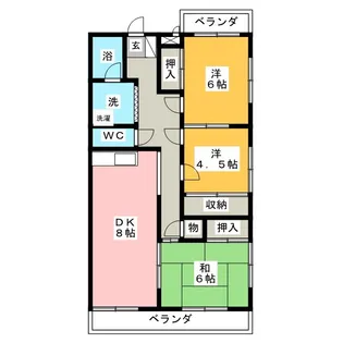 エミネンス山田【1階】の間取り