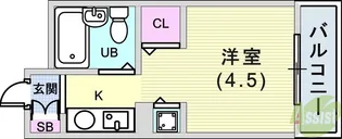 リブェール六甲【2階】の間取り