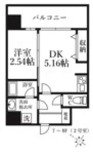 MODERN PALAZZO KEGOSUN【4階】の間取り