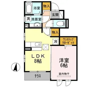 サンライズ【1階】の間取り