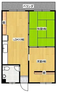 オーシャンパレス大平【3階】の間取り