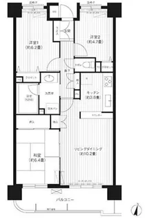 ロイヤルヒルズ東戸塚【6階】の間取り