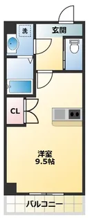 サンライフ北田辺【2階】の間取り