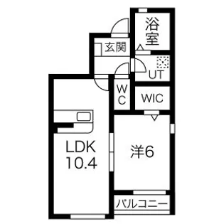 Avanti A棟【1階】の間取り