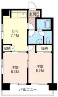 ウエルストンパレス【2階】の間取り