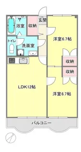 ハイハウス幕張【1階】の間取り