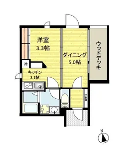 COMODO FONTANA【2階】の間取り
