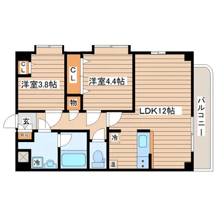 クレセール230【2階】の間取り