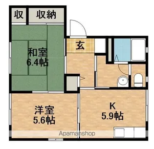 T.TOWNグリーンベルA【1階】の間取り