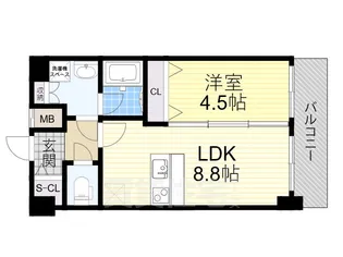 ベイサイドパークOSAKAノースレジデンシス【12階】の間取り