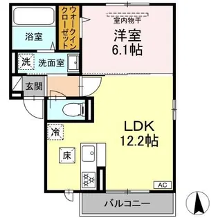 メモリアル・テラス平中【1階】の間取り