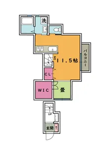 ルームス新宿【2階】の間取り