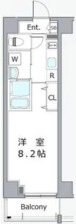 クレヴィスタ門前仲町グラン【9階】の間取り