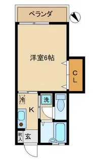 メゾンポワール【1階】の間取り