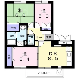 アーバンハイツTMI【1階】の間取り