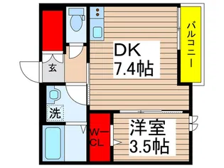 プランタン村上【3階】の間取り