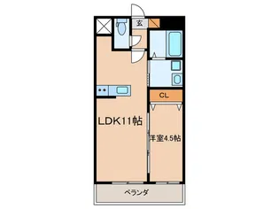 シャルルMARUWA【5階】の間取り