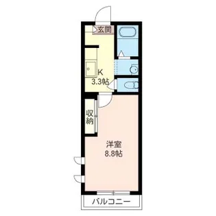 エトワール千年【3階】の間取り