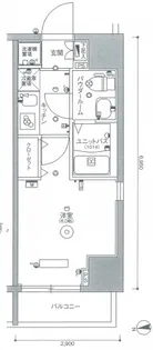 スカイコートヒルズ池田山【2階】の間取り