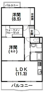 ピアンテ四ツ池【1階】の間取り