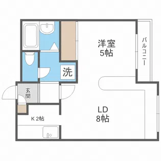 ハウスオブリザ北32条【1階】の間取り