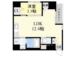 HONNMACHI BOX24【2階】の間取り