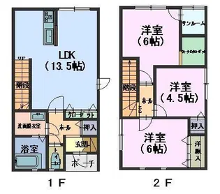 海岸通り【2階】の間取り