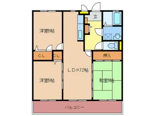 シャルム和白丘【2階】の間取り