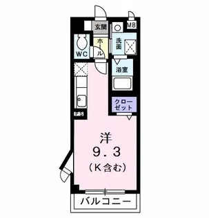 イワセ・ヴィラ【3階】の間取り