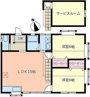 栃木県足利市大前町【一戸建】の間取り