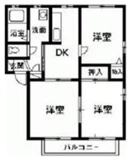 エトワールA【1階】の間取り